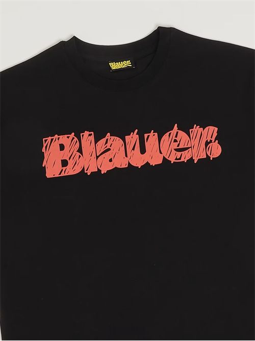 T-shirt girocollo Blauer in cotone con logo BLAUER | 26SBLKH02513/007558/999